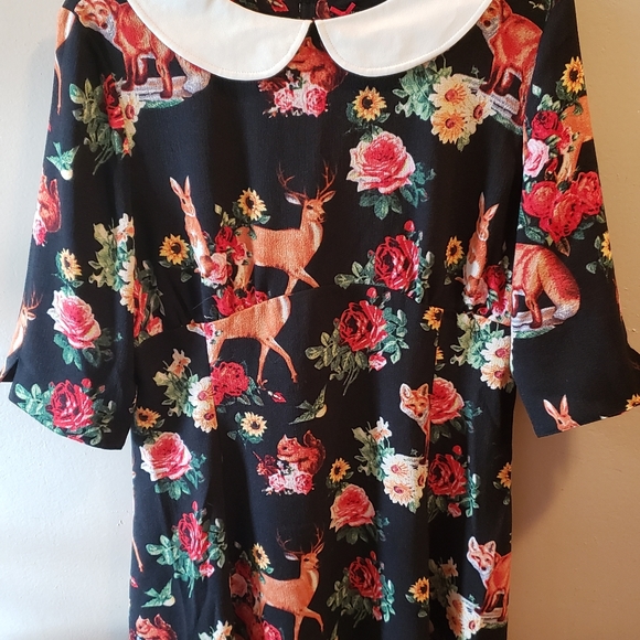 Hell Bunny Dresses & Skirts - Hell bunny deer and squirrel dress